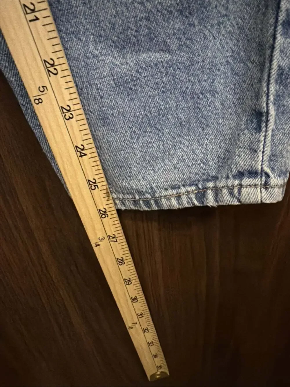 Moms Loose Wide Legs High Waist Jeans 2 W26”/L 26”